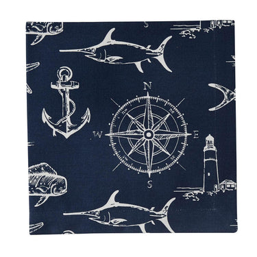 Captain's Quarters Napkin - Navy Set of 4 Park Designs - The Fox Decor